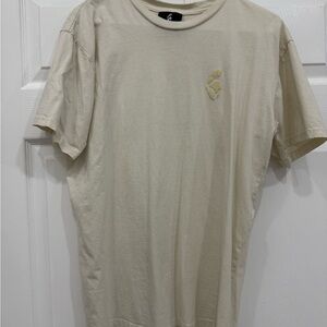 Men's Beige Short Sleeve Tee